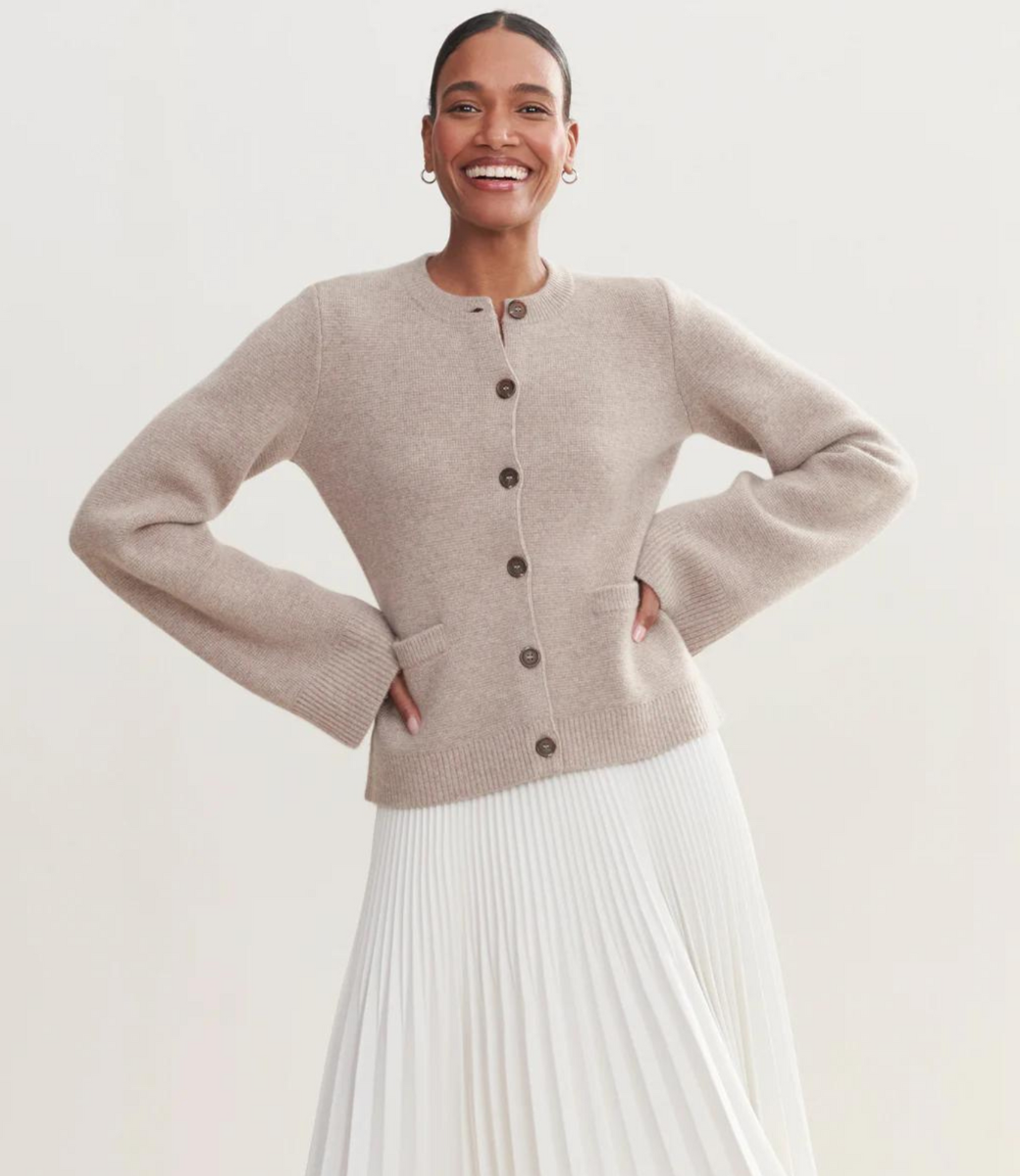Cardigan Femme Manches Longues avec Poches Confortable