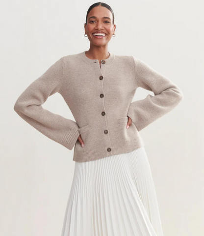 Cardigan Femme Manches Longues avec Poches Confortable