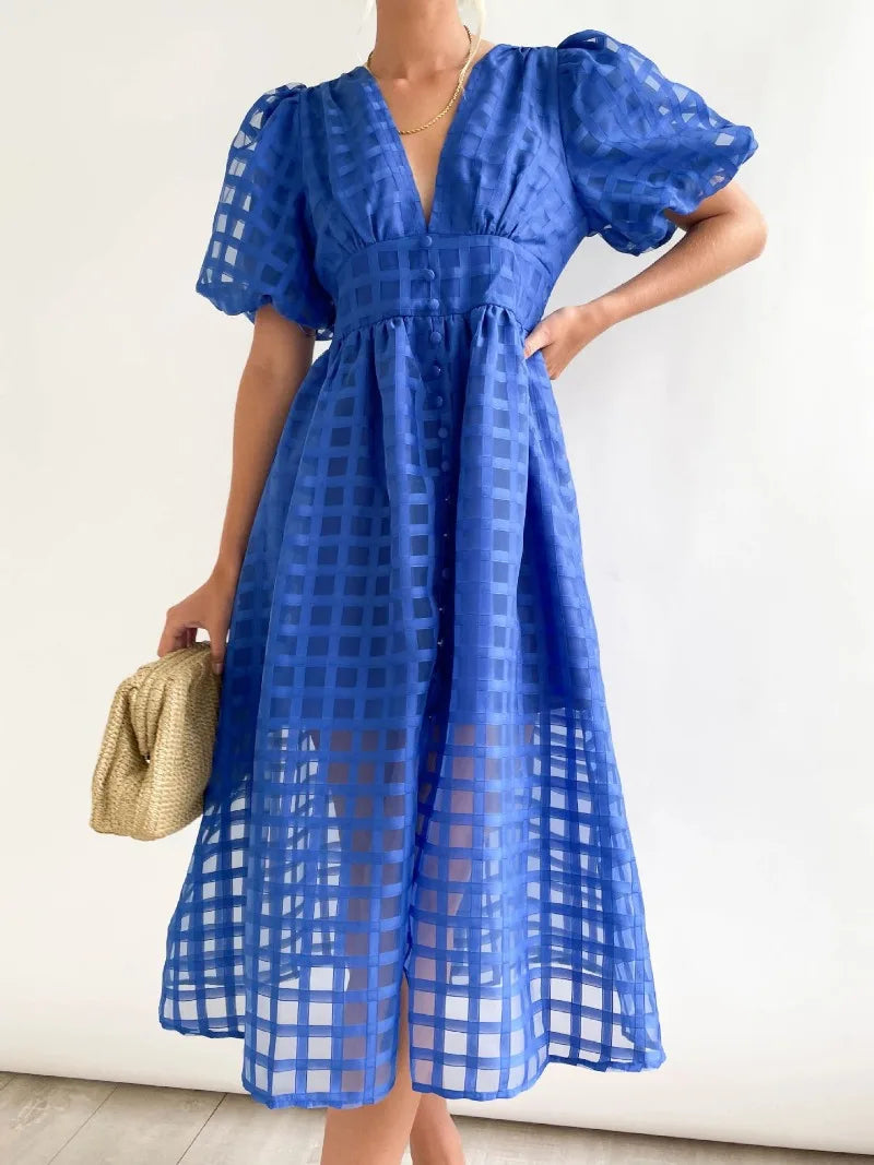 Robe Femme à Carreaux Moderne et Chic