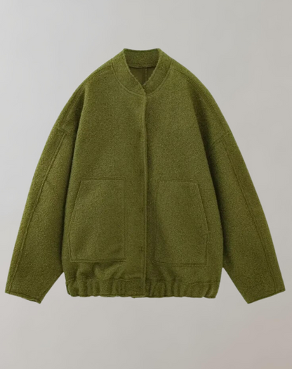 Blouson Bomber Sport Casual à Fermeture Éclair