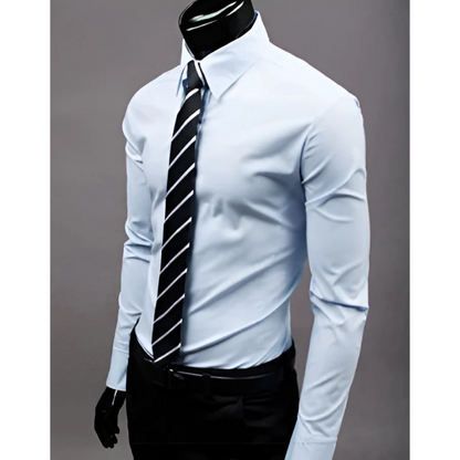 Chemise Homme Slim Manches Longues Classique
