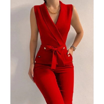 Combinaison Femme Élégante Sans Manches Chic et Féminine