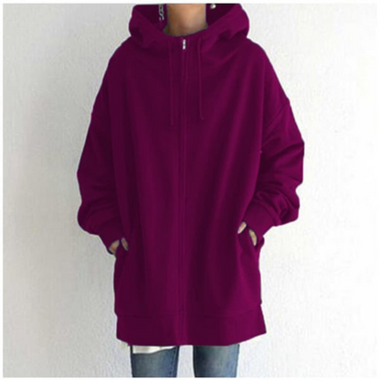 Sweat à Capuche Sport Zippé Noir Unisexe