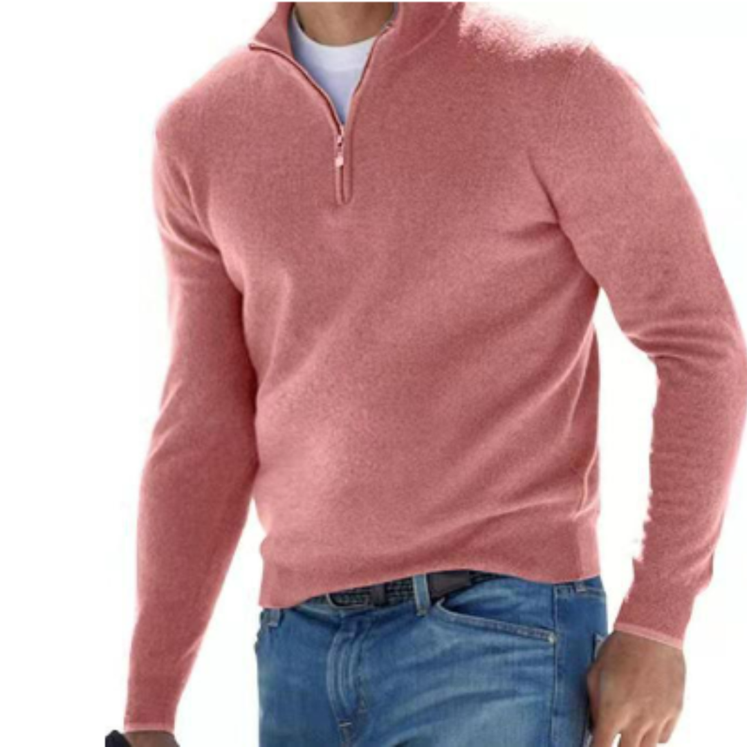 Pull Homme Hiver Chaud et Élégant Zippé