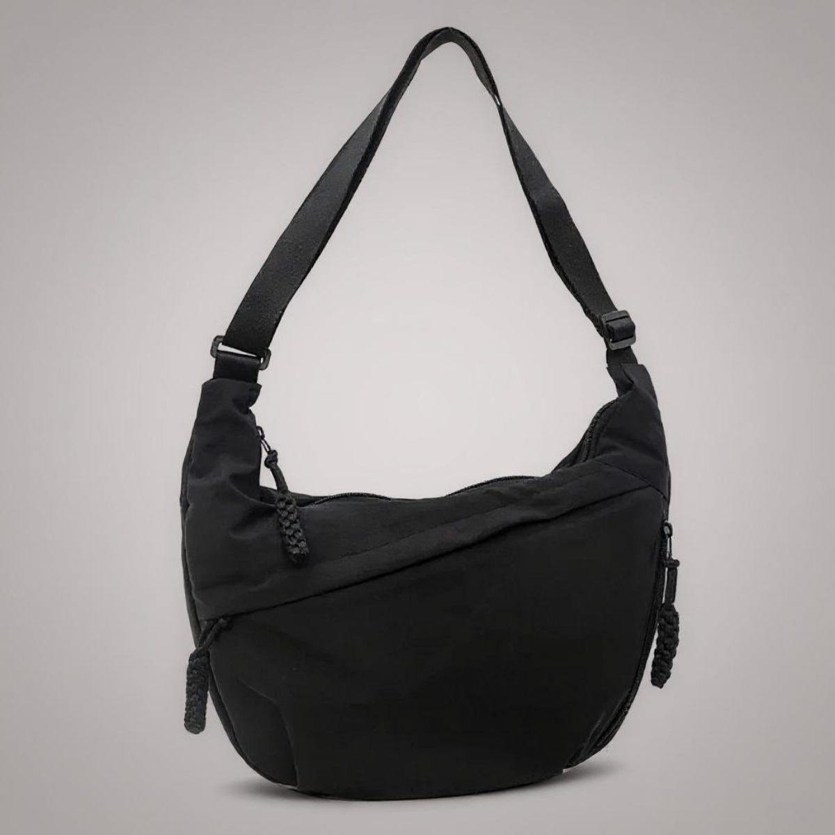 Sac banane Femme Nylon côtelé Bandoulière réglable