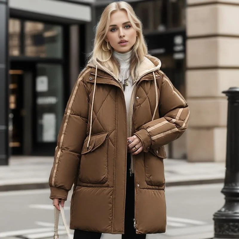 Manteau de Fourrure Élégant et Chaud