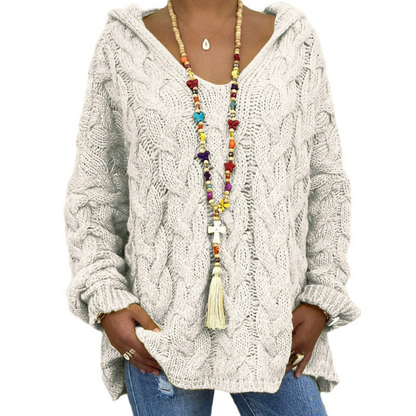Pull Femme Long Manches Doux et Élégant