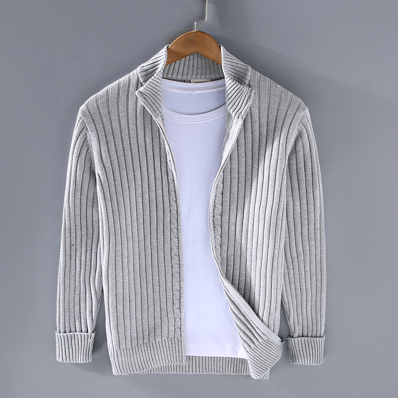 Cardigan Homme Sport Décontracté à Fermeture Éclair - BerlinGlamour