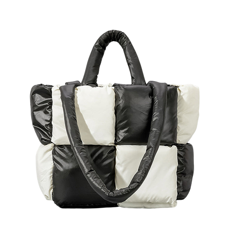 Sac à Épaule Femme Élégant Matelassé Noir