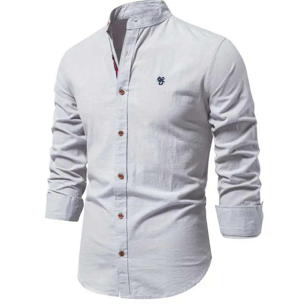 Chemise Homme à Manches Longues en Coton Doux