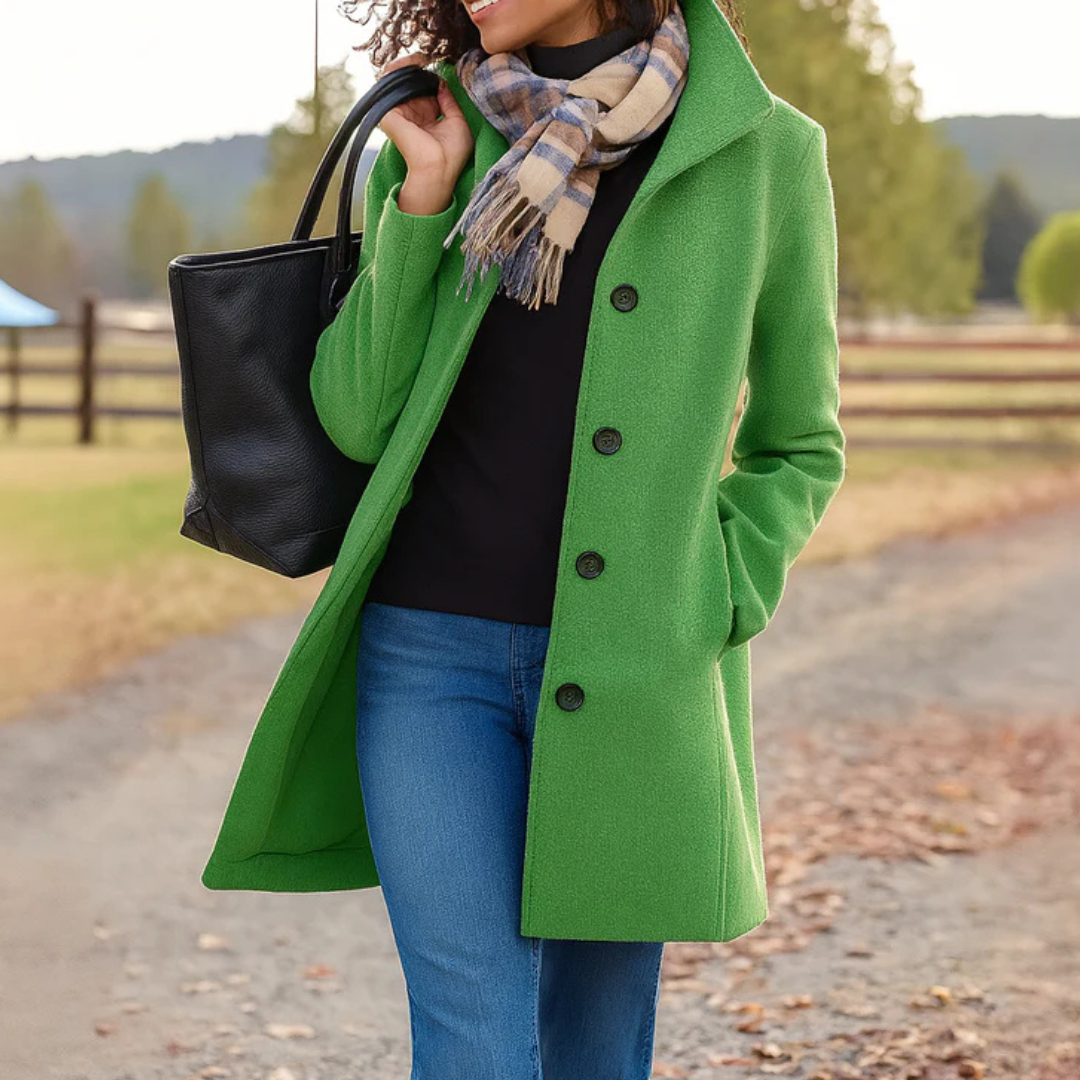 Manteau Femme Classique Hiver Boutons Devant