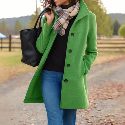 Manteau Femme Classique Hiver Boutons Devant
