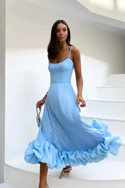 Robe de Mariage Élégante pour Femme avec Volants