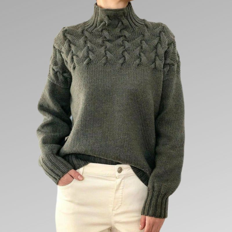 Pull Col Roulé Doux et Chaud en Coton pour Hiver
