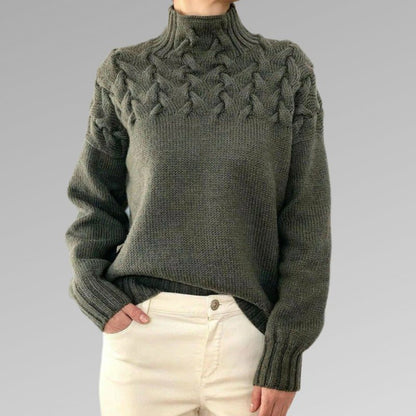 Pull Col Roulé Doux et Chaud en Coton pour Hiver