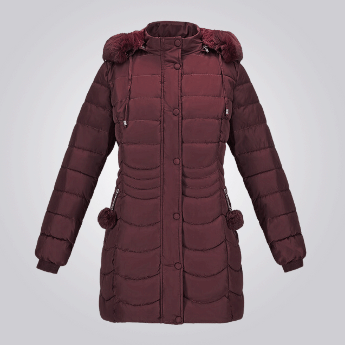 Manteau Femme Hiver avec Capuche Amovible Chaude - PanierRoyale