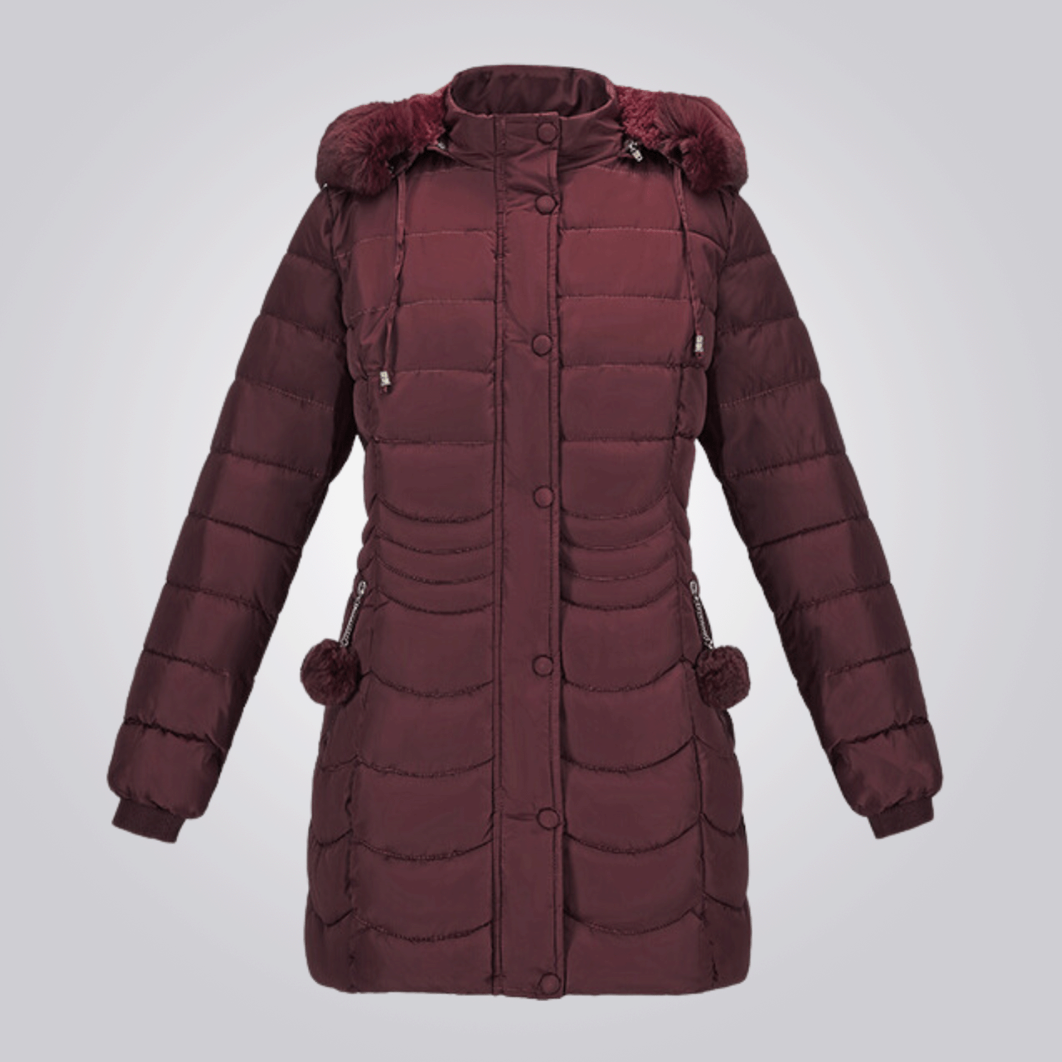 Manteau Femme Hiver avec Capuche Amovible Chaude - PanierRoyale
