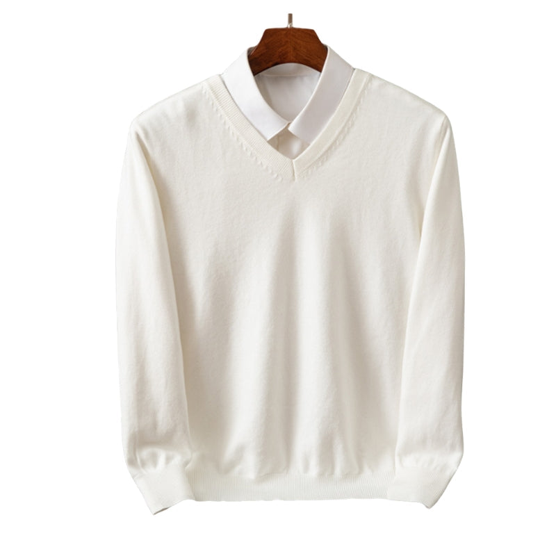 Pull Col V Grande Taille Manches Longues