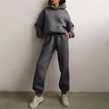 Vêtements Lounge Femme Confortable avec Hoodie et Jogger Doux
