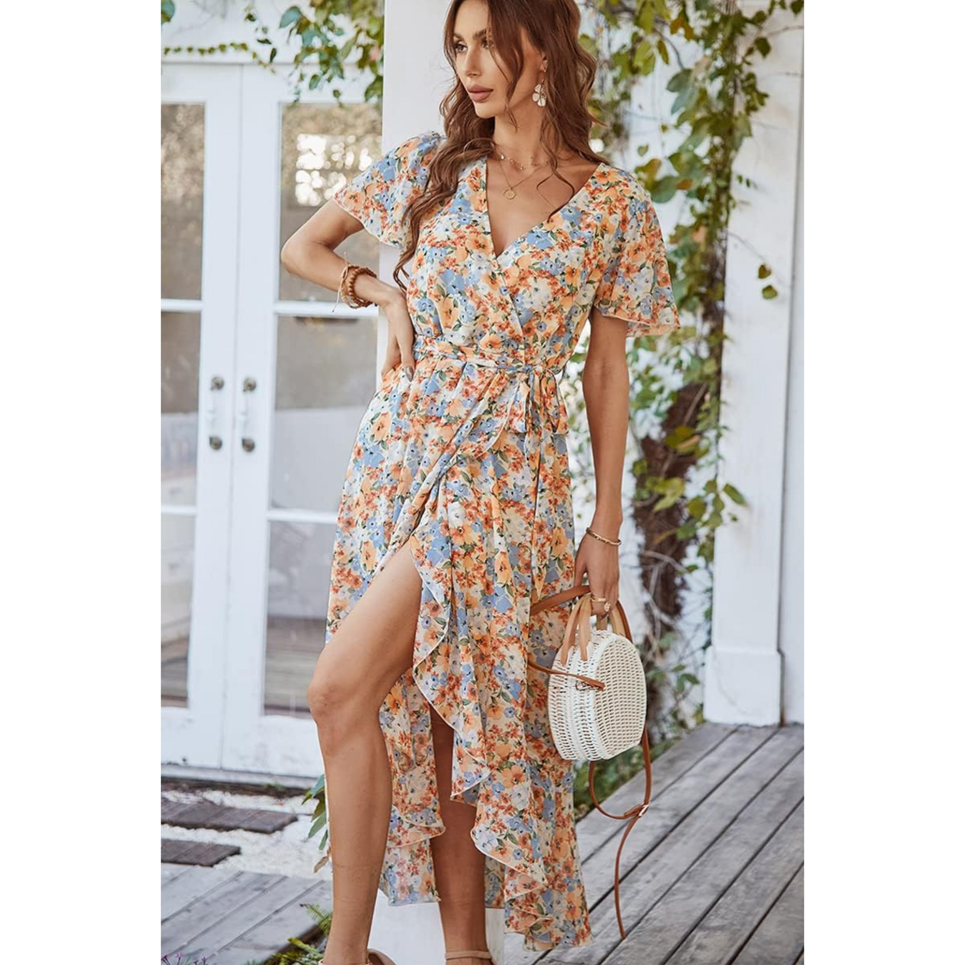 Robe Féminine Fleurs Colorées - luxestyle