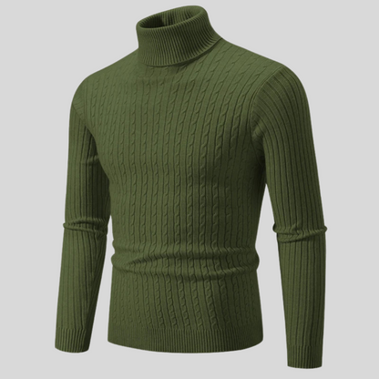Pull Col Roulé Élégant pour Homme