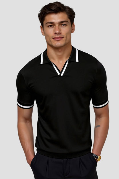 Chemise Polo Homme Contraste Élégant et Moderne