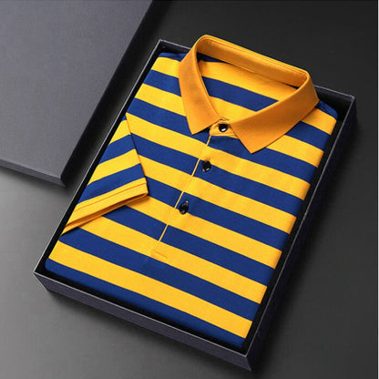 Chemise Polo Rayée Homme Classique