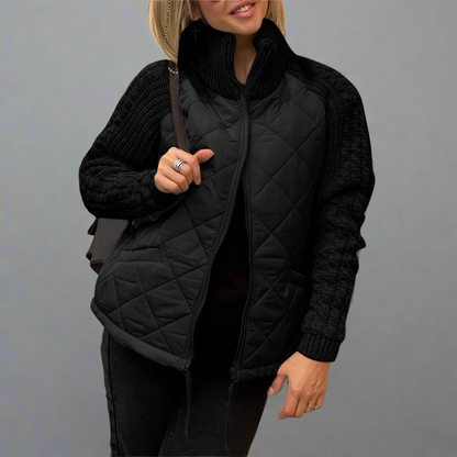 Veste femme molletonnée verte chaude et confortable