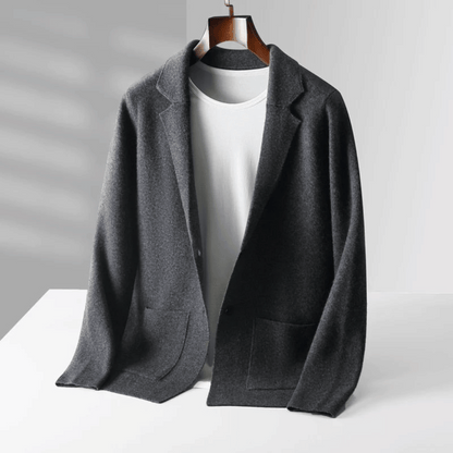 Cardigan En Maille Unie À Manches Longues Pour Femme | Hiver