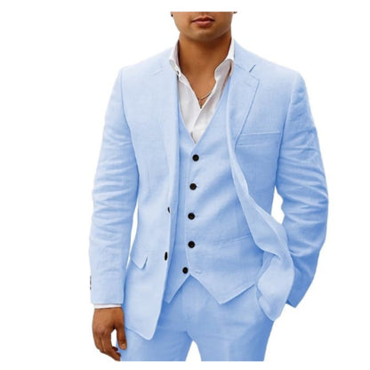 Costume Homme Classique Noir Trois Pièces