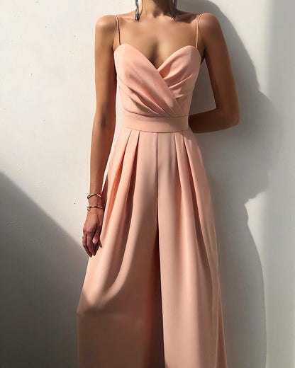 Variant image for BelleRue™ – Combinaison Femme Chic à Jambe Droite et Bretelles Fines-19