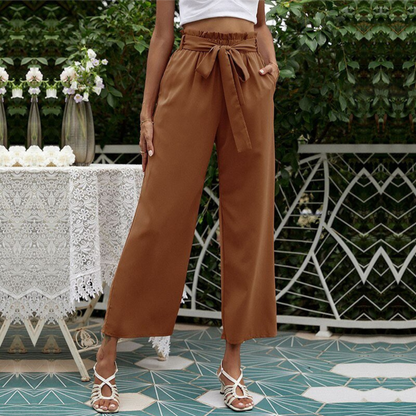 Pantalon Femme Haute Taille Élégant