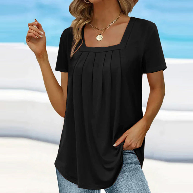 Blouse Femme Manches Courtes Été Léger