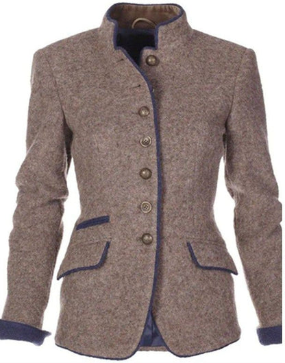 Veste Femme Uni Colorée Élégante