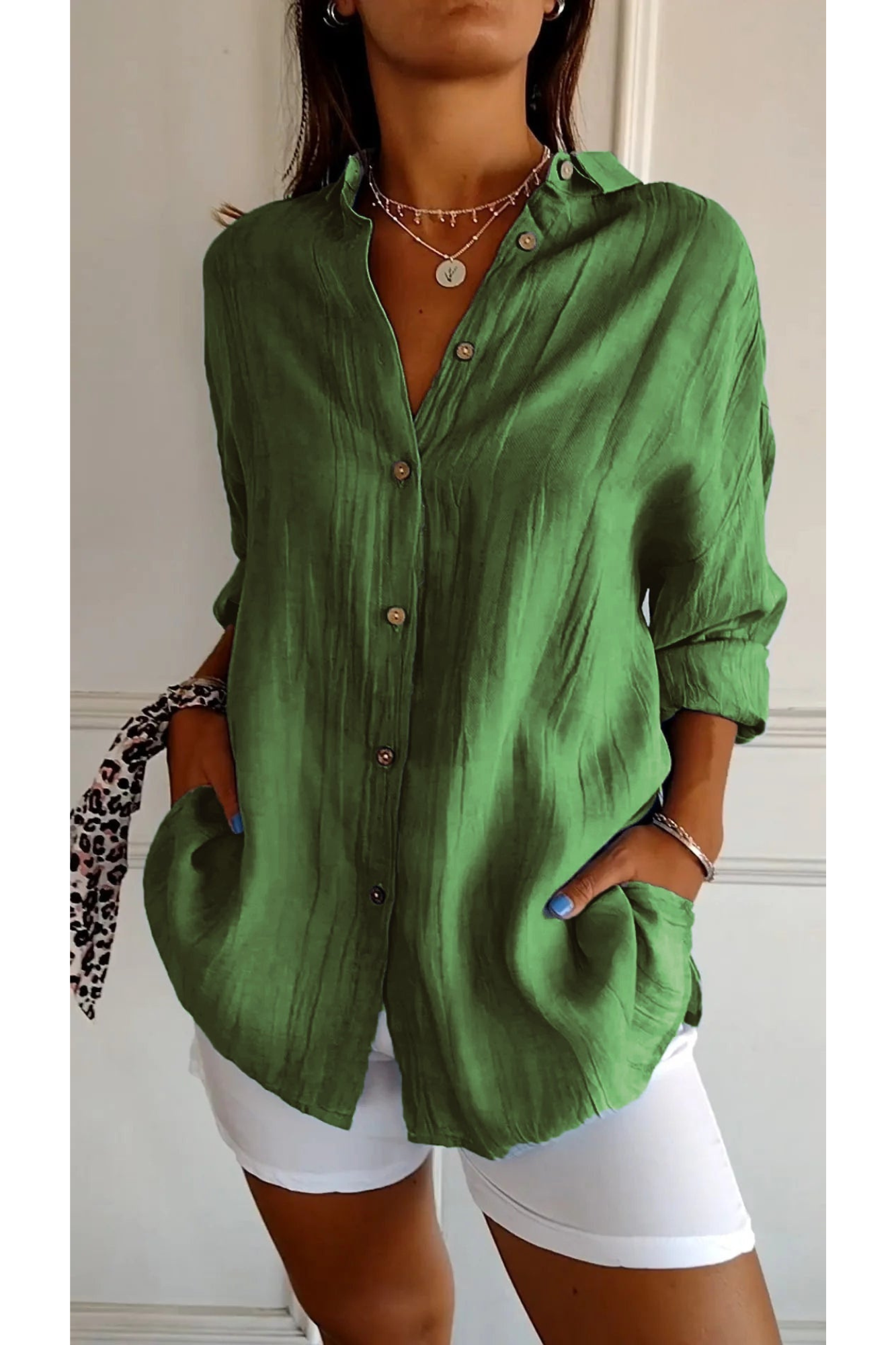 Chemise Femme Manche Courte Élégante et Légère