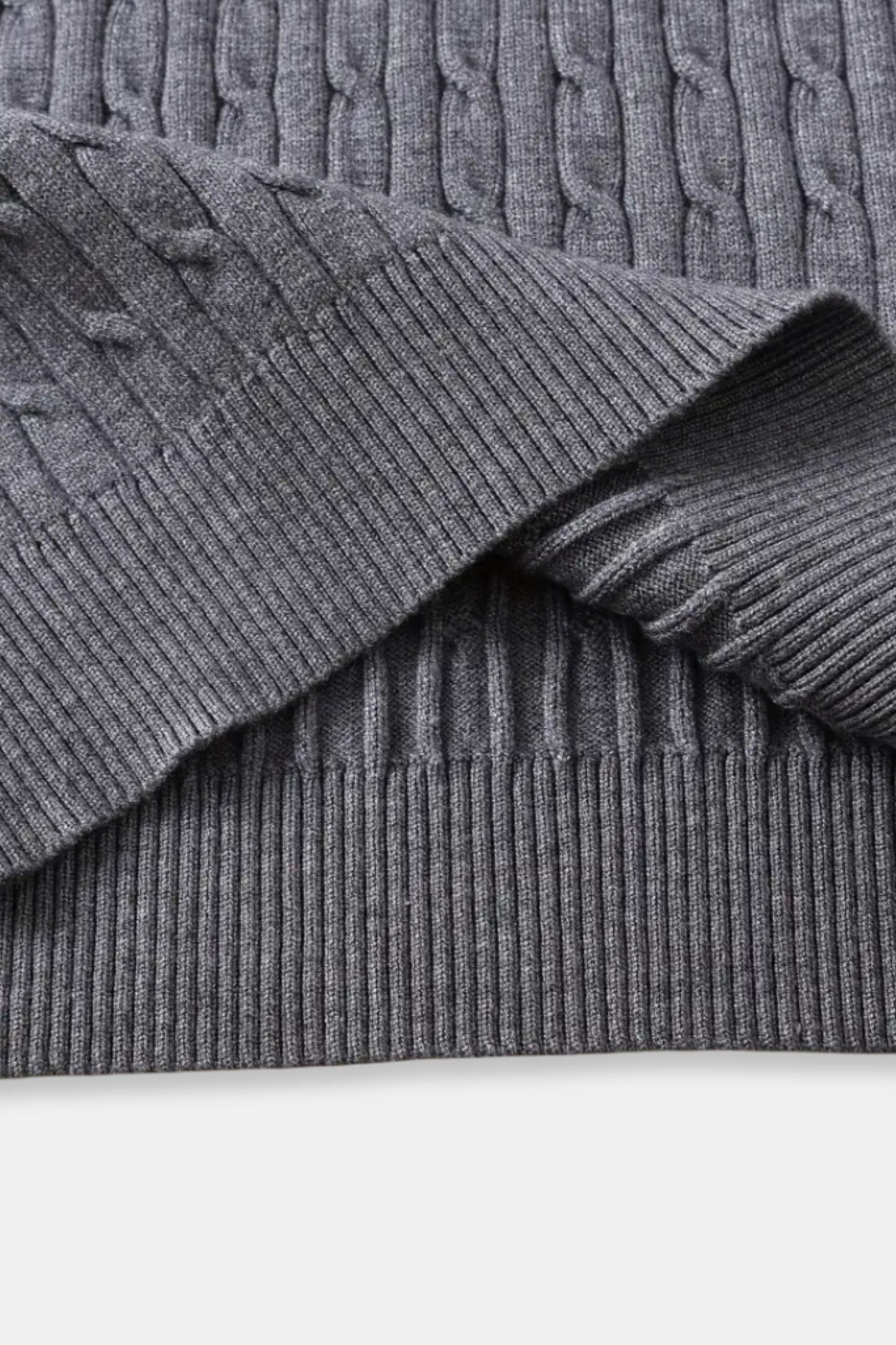 Pull à côtes zippé élégant pour homme