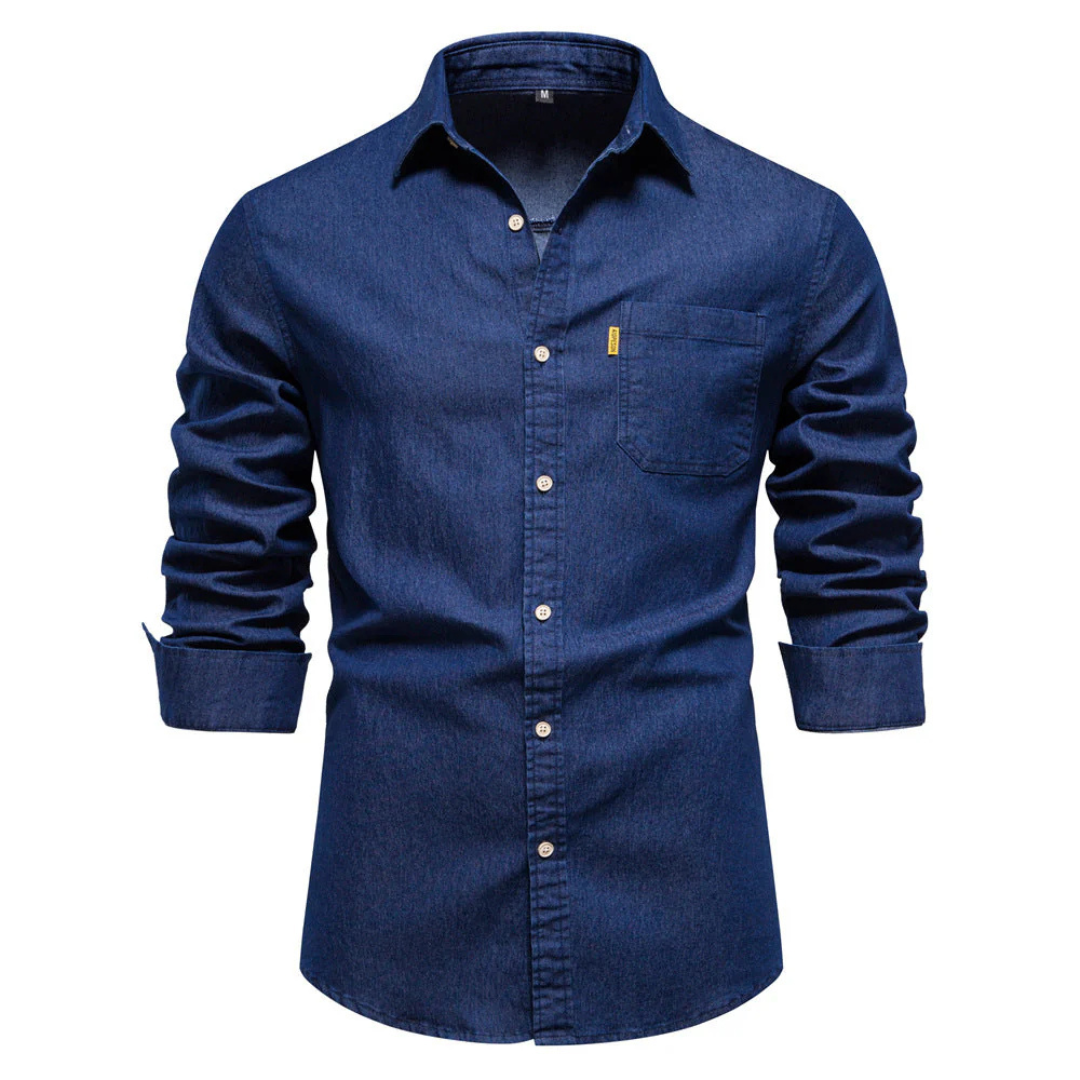 Chemise Homme Traditionnelle Manches Longues Coton