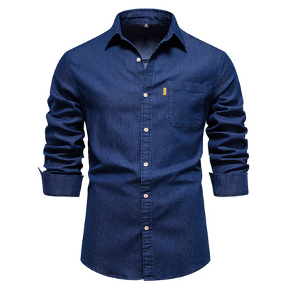 Chemise Homme Traditionnelle Manches Longues Coton