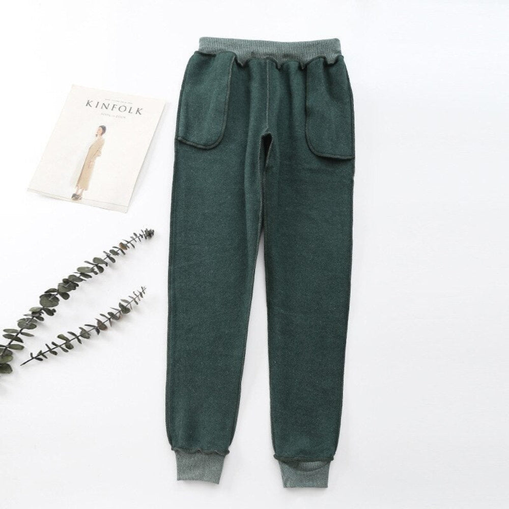 Pantalon femme décontracté taille élastique confortable