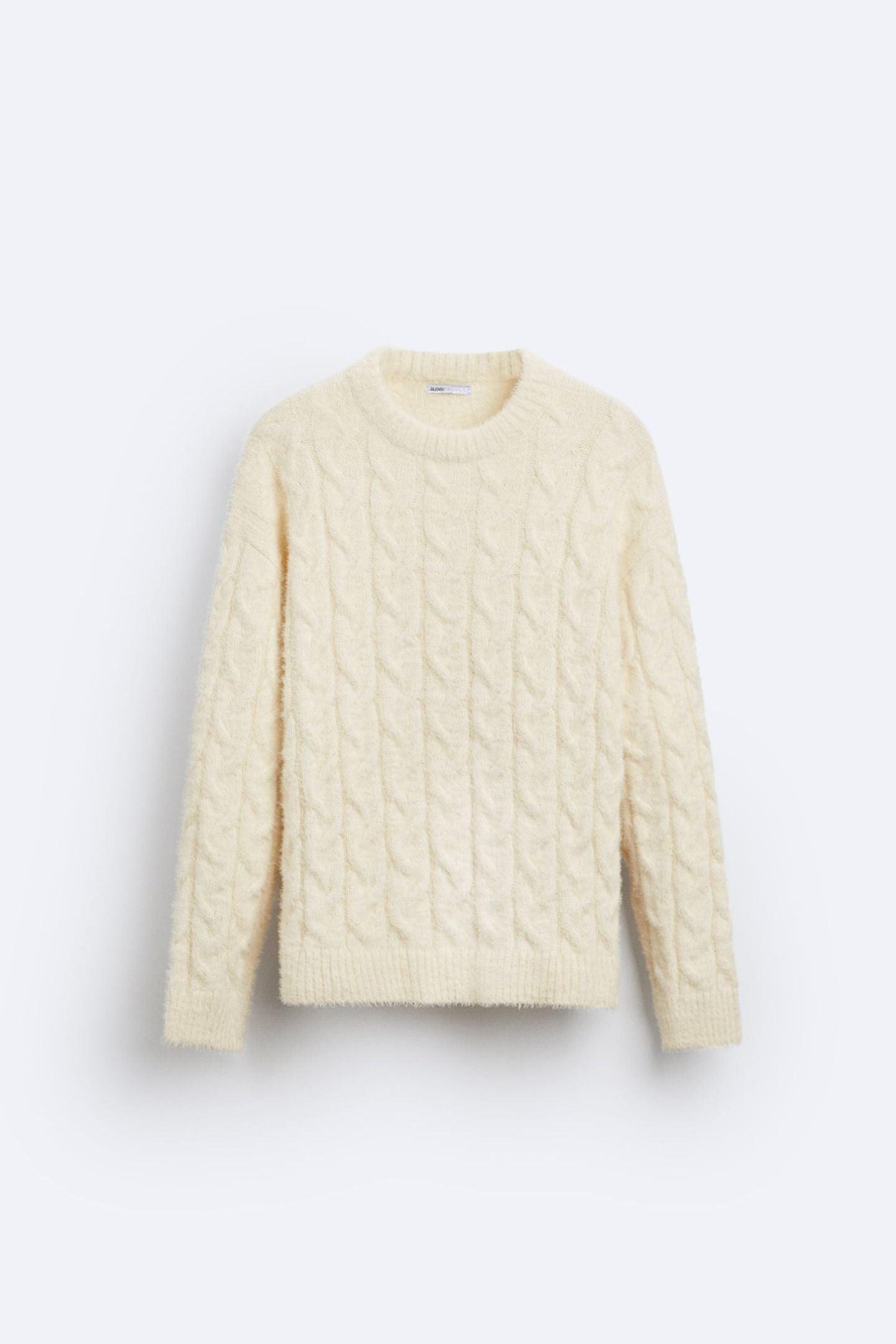 Pull Homme Hiver Chaud avec Col Rond et Motif Texturé - PanierRoyale