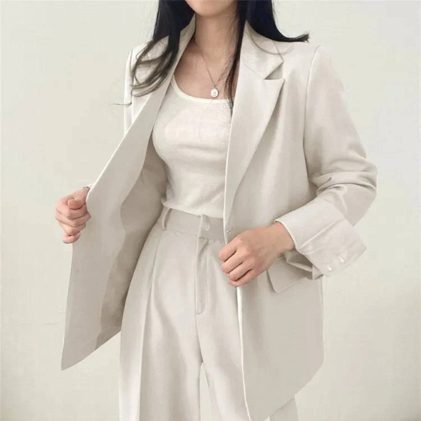 Élina | Ensemble Blazer Surdimensionné Décontracté Pour Femmes