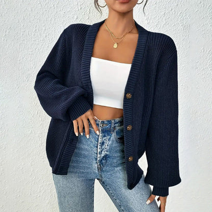 Cardigan Femme Hiver Manches Longues Doux et Chaud