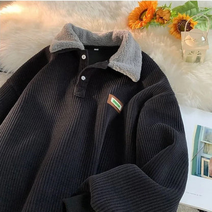 Pull Fleece Chaud et Confortable Hiver