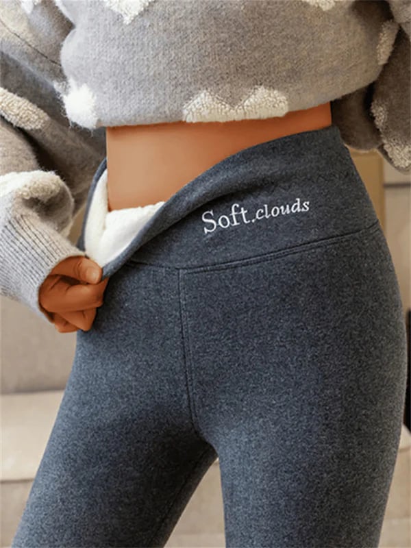 Legging Femme Thermique Taille Haute Doublure Polaire - PanierRoyale