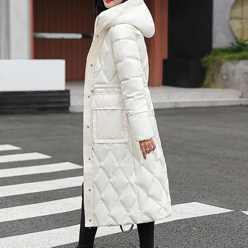 Veste Femme Hiver Doublée et Chaude à Capuchon