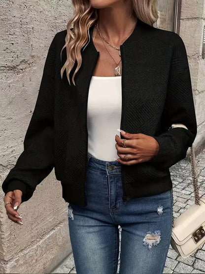 Cardigan Femme Zippé à Manches Longues