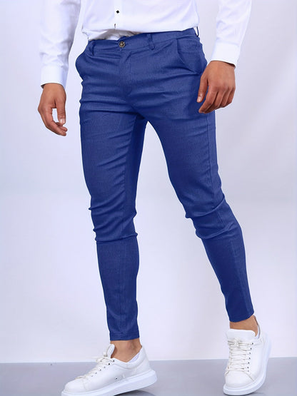 Pantalon Homme Slim Noir pour Bureau et Mariage