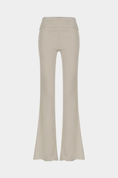 Ensemble Deux Pièces Élégant Top Corsage et Pantalon Flare