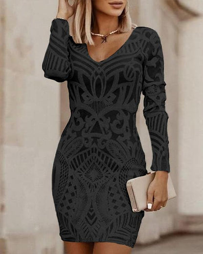 Robe Femme Chic Taille Mi-Longue Élégante