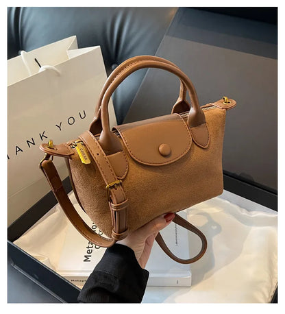 Sac à Main Femme en Simili Cuir Compact avec Sangle Réglable
